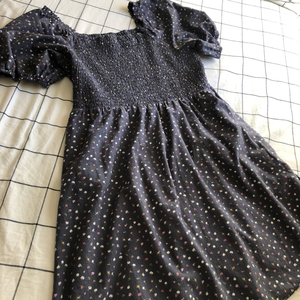 Blue grey floral sundress from target XXL.